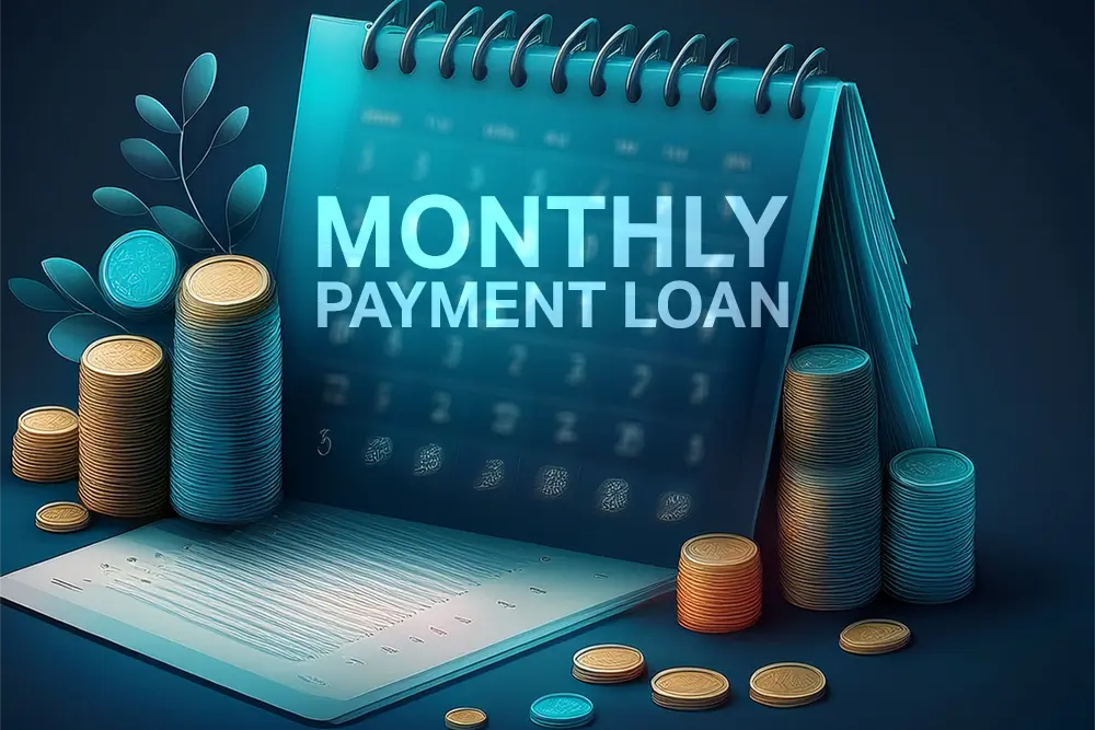 Monthly Payment Loan: A Complete Guide to Borrowing Smart 1 Illustration of a calendar with stacks of coins representing a monthly payment loan and structured repayments.